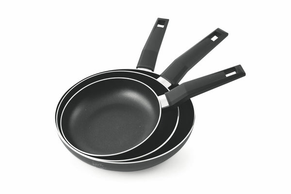 sconto Set de 3 Poêles 20-24-28cm Antiadhésives VdE Tivoli 1996 Noir Total