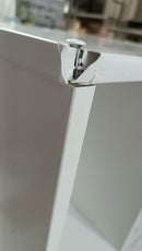 Coprilavatrice da Esterno in PVC 95x60x94 cm 2 Ante con Ripiani Laterali Laundry Bianco Seconda Scelta