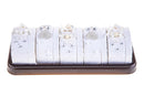 Set 10 Dolce Contenitori a Fette 7 cm 