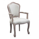 Poltrona Charlene in Tessuto 55x51x100 h cm in Tessuto Bianco