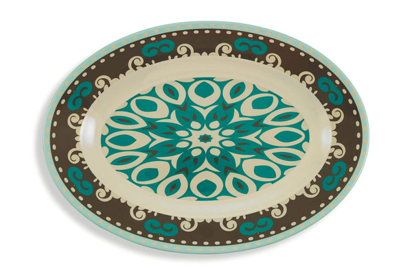 sconto Service d'assiettes 6 pièces en mélamine ovale VdE Tivoli 1996 Cala Jondal