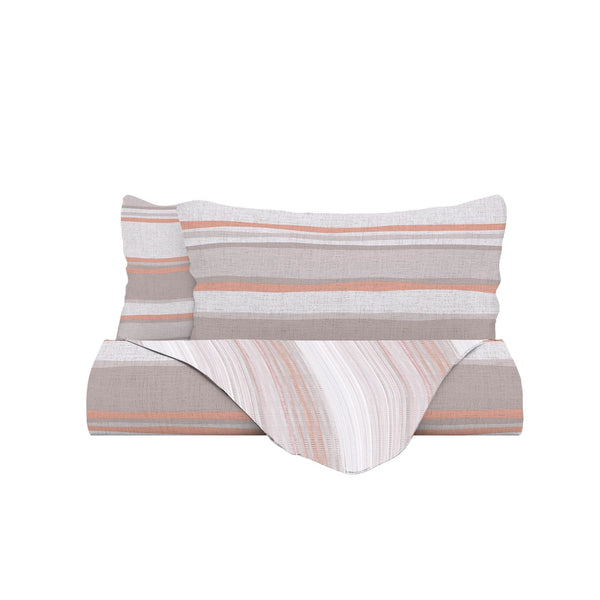 Housse de couette avec taies d'oreiller imprimées Athena Damour Rose Différentes tailles prezzo