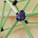 Gioco Arrampicata per Bambini Ø182,5x119 cm a Cupola con Bordi Smussati in PP Verde e Viola      