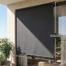 Tenda a Rullo Avvolgibile 240x160 cm in Poliestere Anti-UV con Catenella Grigio Scuro      
