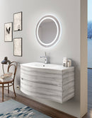 Mobile Bagno Sospeso 91,5cm TFT Swing Grigio Bianco 3S