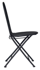 Sedia Pieghevole da Giardino 41x55x91 cm in Ferro Orta Grigio Antracite