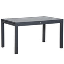 Tavolo Allungabile da Giardino 135-270x90x75 cm in Alluminio Grigio