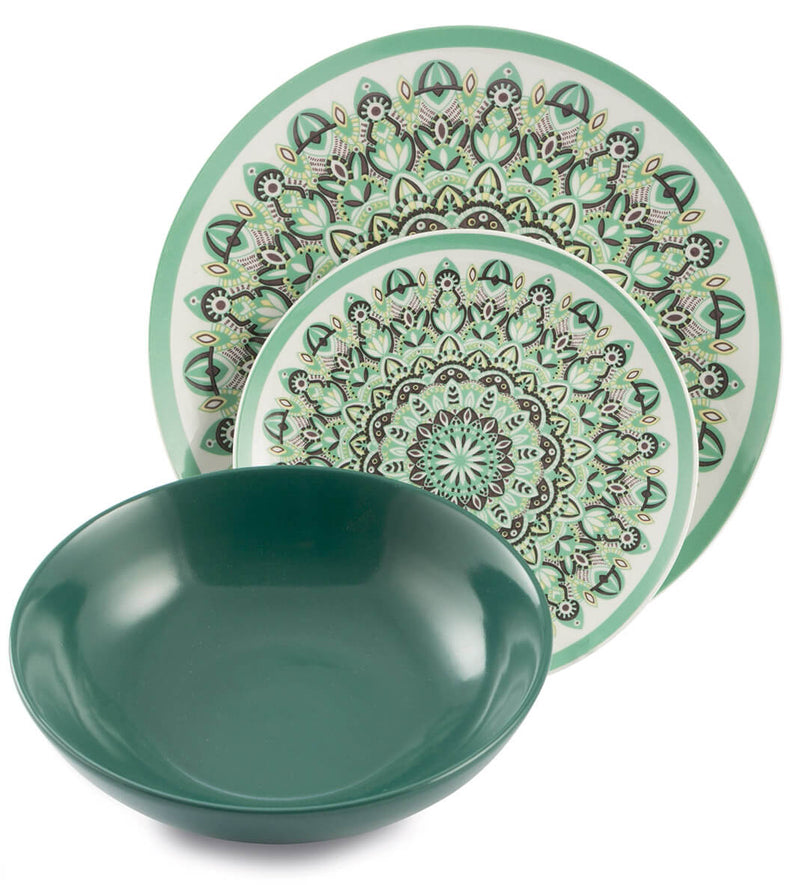 Servizio Piatti 18 Pezzi in Porcellana e Gres Villa d'Este Cala Salada