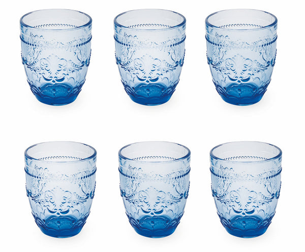Set de 6 verres Ø8,5x10 cm en verre VdE Tivoli 1996 Avenue Blue prezzo