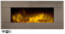 Camino Elettrico da Parete Wifi Effetto Fiamma 2000W CheminArte Pure Inox XXL