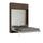 Lit double escamotable peu encombrant Kentaro H250 cm marron