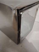 Cestino Gettacarte Posacenere 30,6x60x24,5 cm in Acciaio 17L per Interno Esterno Seconda Scelta