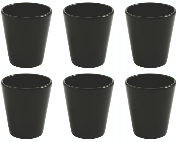sconto Set de 6 verres Ø9x10 cm en verre soufflé VdE Tivoli 1996 Cancun Noir