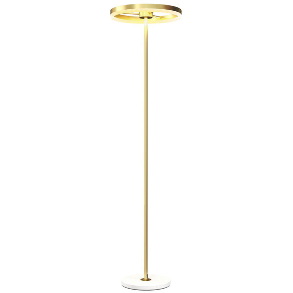 Lampada da Terra Moderna 40x40x157,5 cm Dimmerabile con Interruttore a Pedale in Metallo Oro sconto