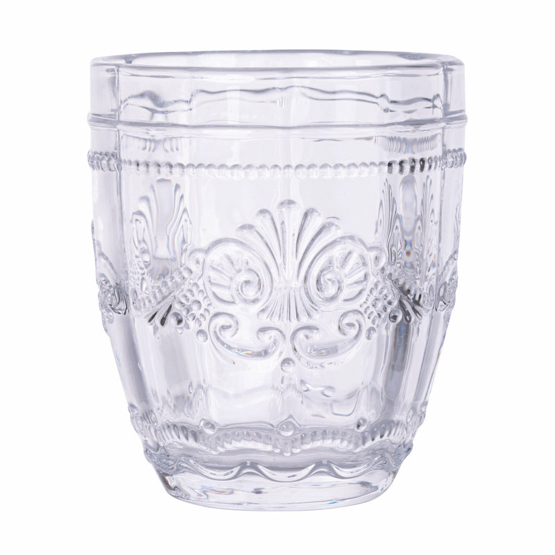 Set 6 Bicchieri per Acqua in Vetro Decorato 235 ml Villa d'Este Home Tivoli Syrah