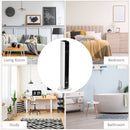Riscaldatore Elettrico Ceramico 2200W con 3 Modalità Timer 8 Ore Telecomando Pannello LED Bianco      