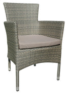 Poltrona da Giardino in Wicker con Cuscino Vorghini Tindari