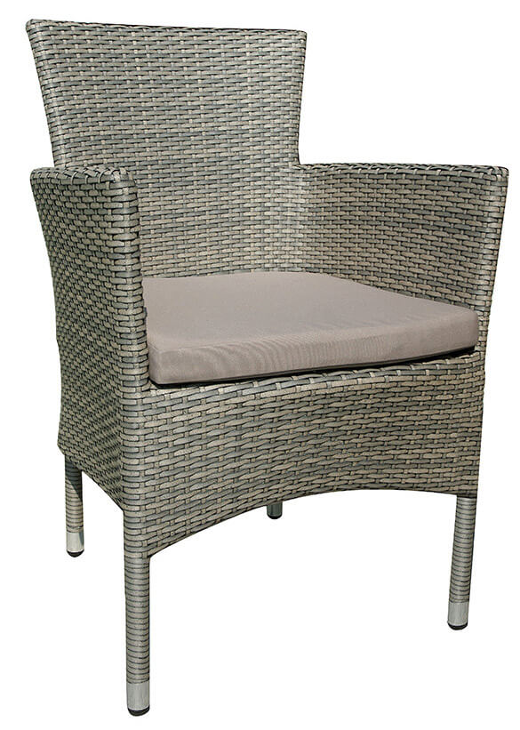 acquista Fauteuil de jardin en osier avec coussin Vorghini Tindari