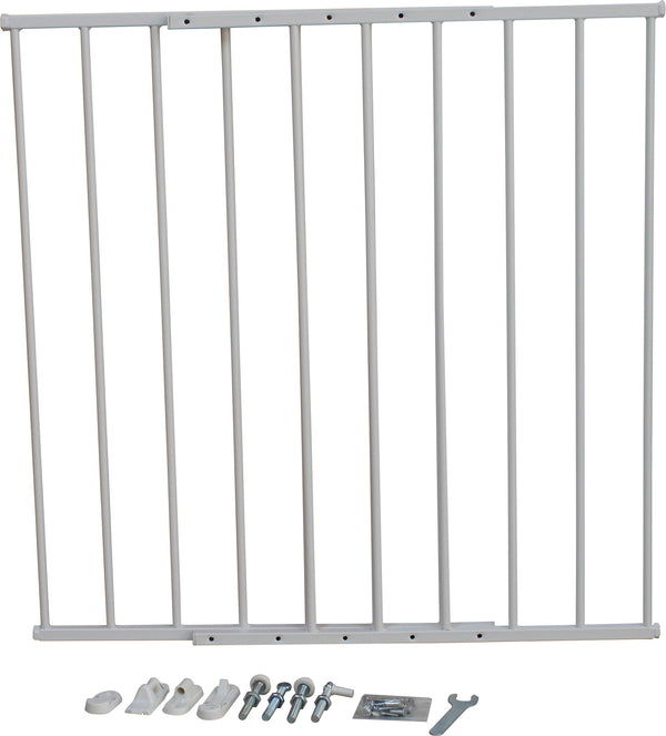 Barrière de Protection Métallique Portail Enfant 78x3x80 cm Fadi Smart Blanc sconto