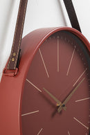 Orologio da Parete  40x6x66 cm in Legno Timely Mattone