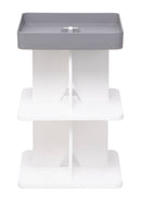 Tavolino Moderno 40x40x60,5 cm in Polipropilene Rigido Grigio