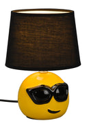 Lampada da Tavolo da Interno Attacco E14 in Ceramica Nero