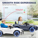 Macchina Elettrica per Bambini 3-5 Anni 103x58x41 cm con Telecomando Sospensioni e Clacson Grigio e Nero      