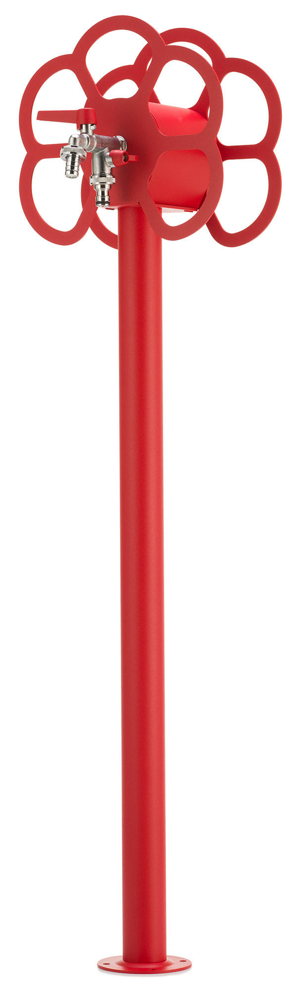 Fontaine de jardin avec robinet et support de tuyau intégré Belfer 42/SRF rouge online