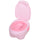 Pot enfant anti-dérapant hippopotame rose hippopotame