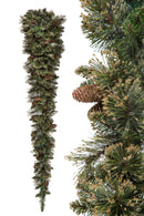 Tear Drop Argentato con 126 Tips dimensioni 120X50 Verde