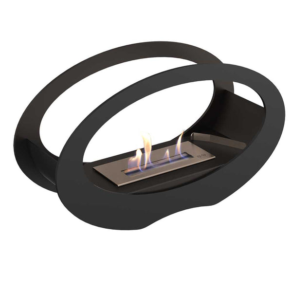sconto Cheminée Bioéthanol au Sol 50x16,2 cm Flig Philadelphia Noir
