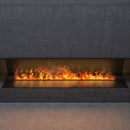 Camino a Vapore Elettrico  Da Incasso 180x50x40 cm Invapo Inside C1800 con Ricarica Automatica in Acciaio Verniciato Nero      