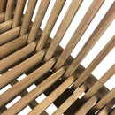 Set 2 Sedie Pieghevoli per Giardino e Terrazza Pinta in Legno Teak      