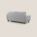 Divano Letto 3 Posti 188x97x96 cm in Tessuto Grigio Chiaro