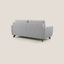 Divano Letto 3 Posti 208x97x96 cm in Tessuto Grigio Chiaro