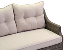 Set Salotto da Giardino in Polyrattan Atlanta Grigio