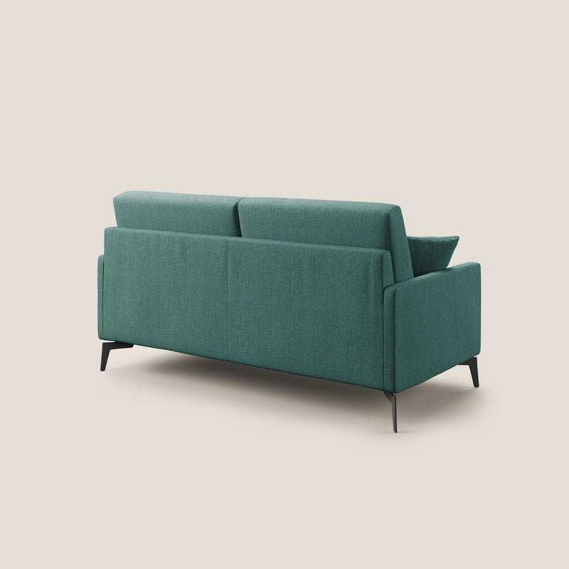 Divano 2 Posti 160x94x90 cm in Tessuto Verde Acqua