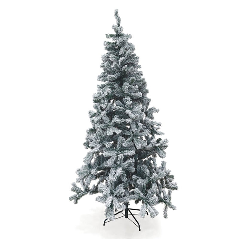 Albero di Natale Artificiale Innevato H240 cm 1116 Rami Sestriere Verde