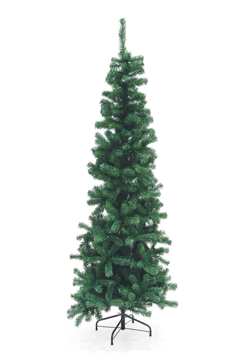 Albero di Natale Artificiale Slim 210 cm 640 Rami Soriani Sestriere Verde