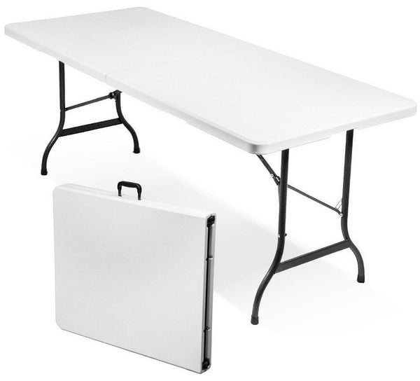 Table traiteur rectangulaire pliante 180x75x74 cm Blanc sconto