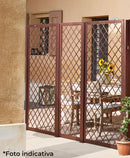 Set 2 Pezzi Traliccio Fisso con Cornice per Giardino Verdemax 180x60 cm in Metallo Corten
