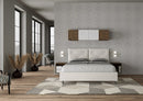 Letto Matrimoniale con Alzata Comoda Imbottito in Similpelle Appia Bianco Varie Misure