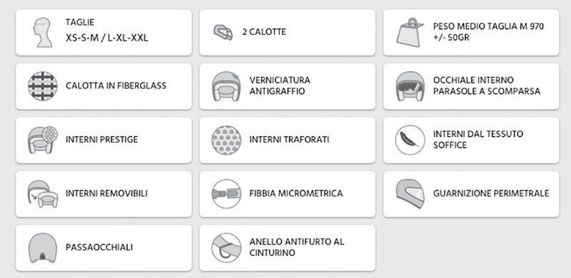 Casco Jet per Scooter CGM Porto Challenge 177W Grigio Opaco Varie Misure