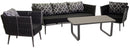 Set Salotto da Giardino in Alluminio San Diego Grigio