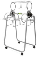 Carrello Portavasi 3 Cestini in Acciaio con Ruote Agrati Flortì Grigio