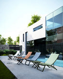 Tavolino da Salotto 44x43x36 cm in Alluminio Taylor Navy