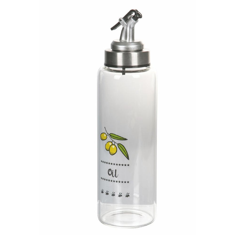 Set Dosatore Olio e Aceto Ø6,5x25 cm 500 ml in Vetro Borosilicato VdE Tivoli 1996 Glass