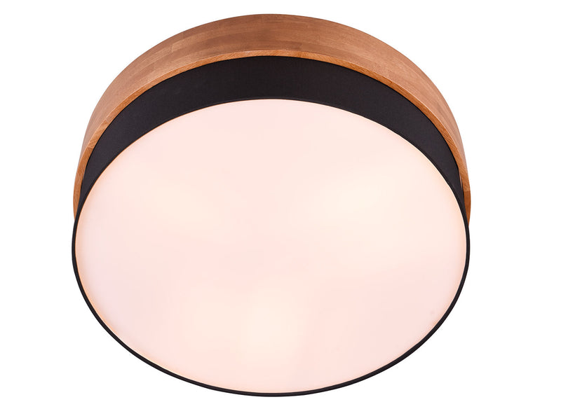 Plafoniera da Interno Attacco E27 in Metallo Nichel Satinato 