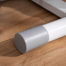 Stepper con Monitor LCD Manubrio Regolabile ed Elastici in Acciaio e ABS Bianco e Grigio      