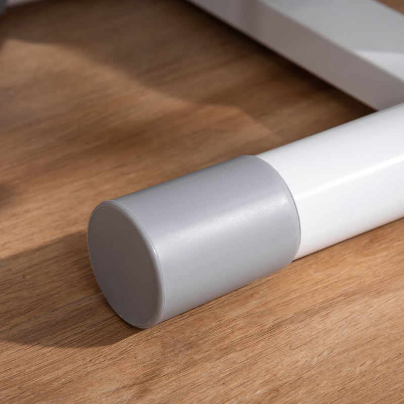 Stepper con Monitor LCD Manubrio Regolabile ed Elastici in Acciaio e ABS Bianco e Grigio      